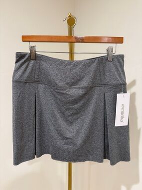Marika Gray Athletic Skort with Side Pleats
